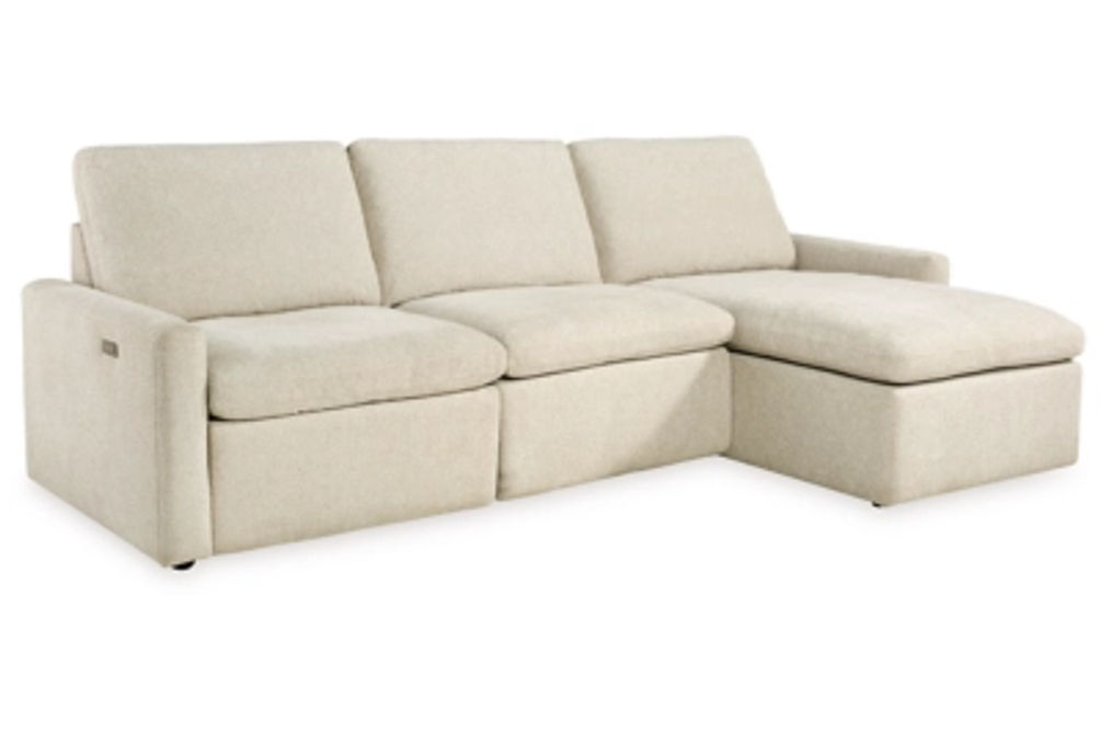 Hartsdale 3-Piece Right Arm Facing Reclining Sofa Chaise-Linen