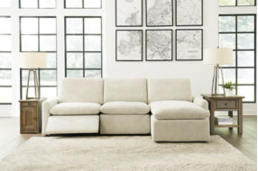 Hartsdale 3-Piece Right Arm Facing Reclining Sofa Chaise-Linen