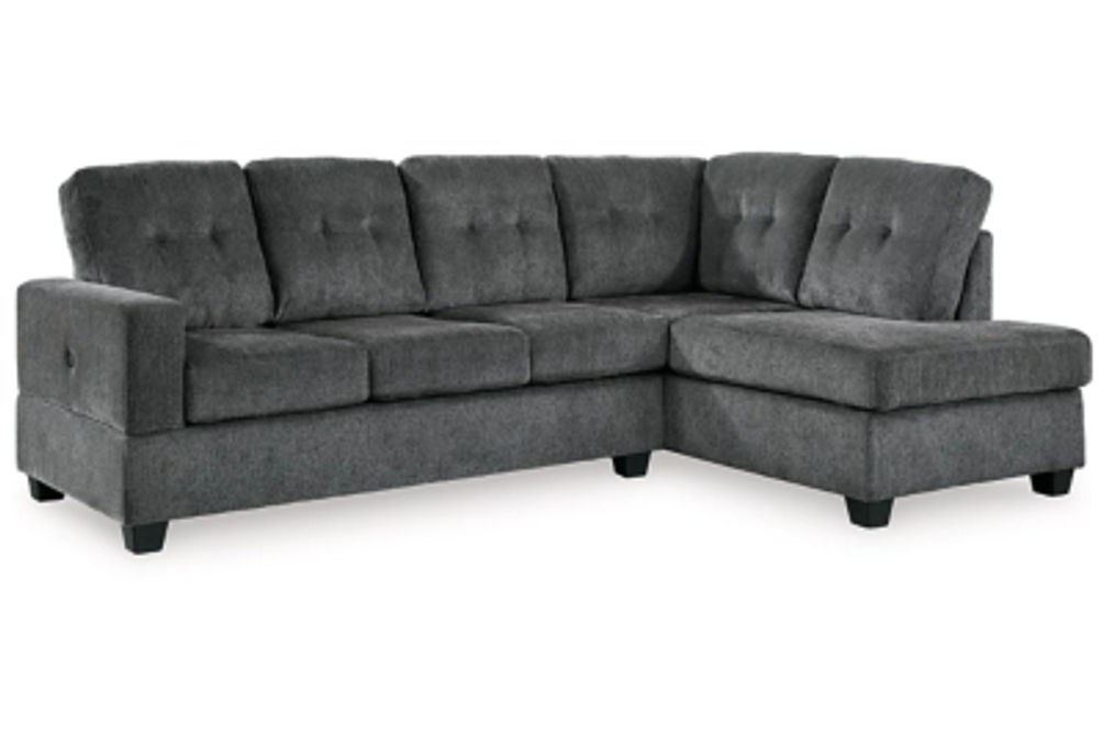 Signature Design by Ashley Kitler 2-Piece Sectional with Chaise-Smoke