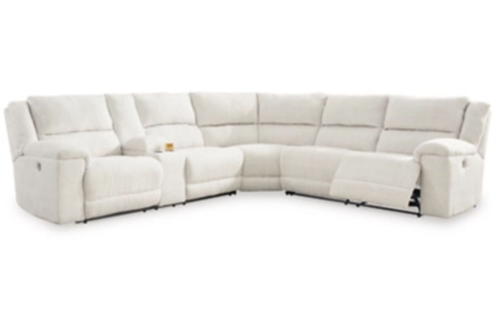 Signature Design by Ashley Keensburg 3-Piece Power Reclining Sectional-Linen