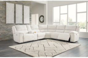 Signature Design by Ashley Keensburg 3-Piece Power Reclining Sectional-Linen