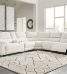 Signature Design by Ashley Keensburg 3-Piece Power Reclining Sectional-Linen