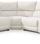 Signature Design by Ashley Keensburg 3-Piece Power Reclining Sectional-Linen