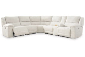 Signature Design by Ashley Keensburg 3-Piece Power Reclining Sectional-Linen