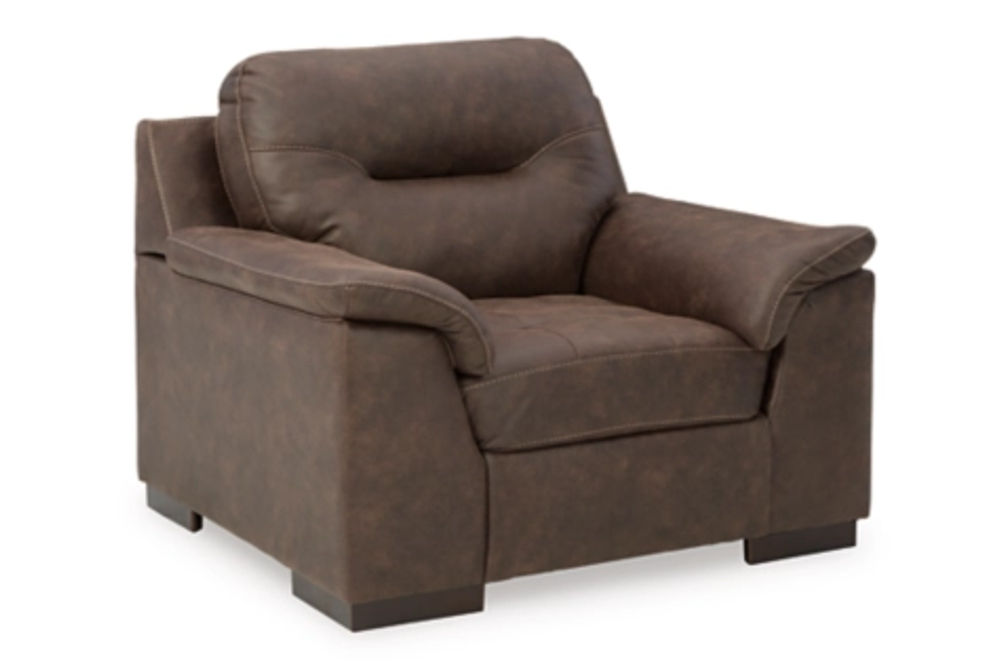 Signature Design by Ashley Maderla Sofa, Loveseat, Chair and Ottoman-Walnut