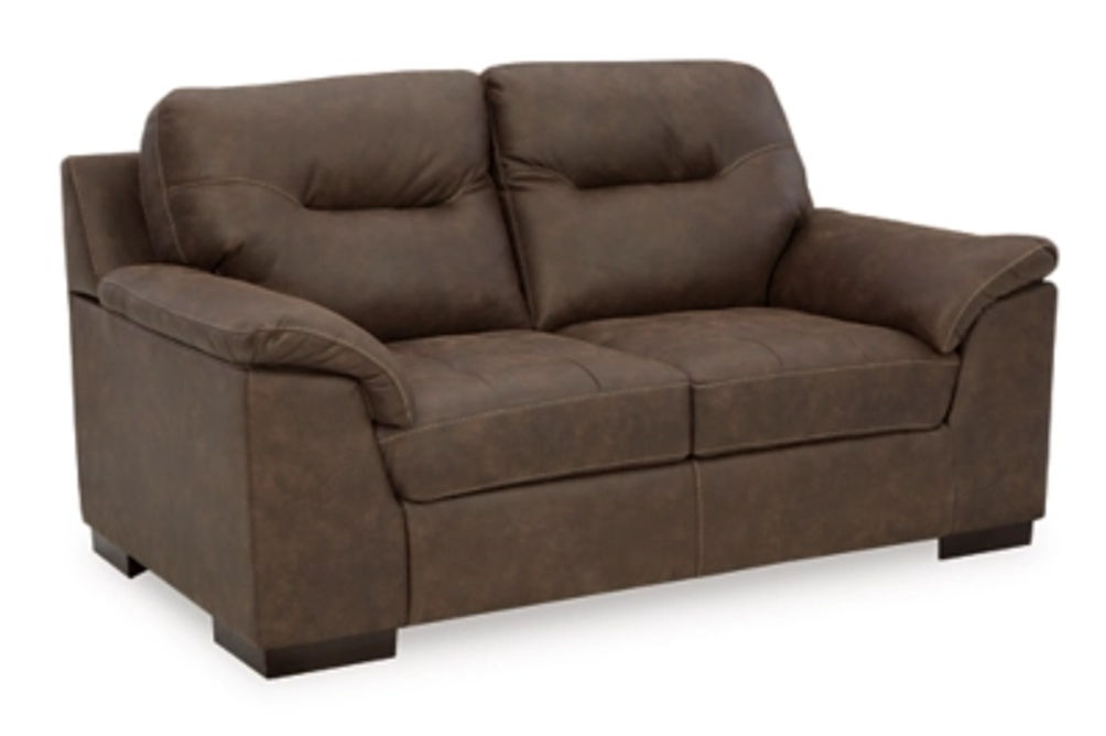 Signature Design by Ashley Maderla Sofa, Loveseat and Chair-Walnut