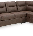 Signature Design by Ashley Maderla 2-Piece Sectional with Chaise-Walnut