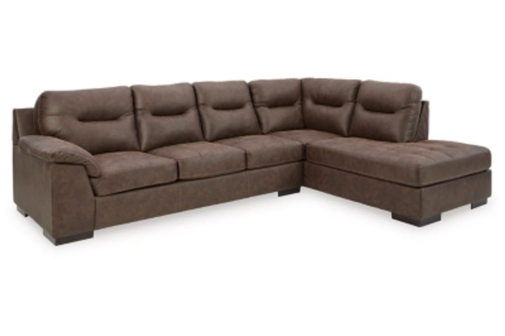 Signature Design by Ashley Maderla 2-Piece Sectional with Chaise-Walnut