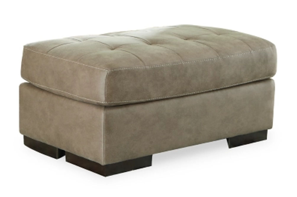 Signature Design by Ashley Maderla Sofa, Loveseat, Chair and Ottoman-Pebble