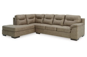 Signature Design by Ashley Maderla 2-Piece Sectional with Chaise-Pebble