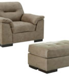 Signature Design by Ashley Maderla Chair and Ottoman-Pebble