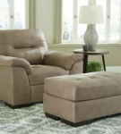 Signature Design by Ashley Maderla Chair and Ottoman-Pebble