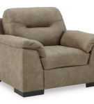 Signature Design by Ashley Maderla Sofa, Loveseat and Chair-Pebble