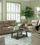 Signature Design by Ashley Maderla Sofa, Loveseat and Chair-Pebble