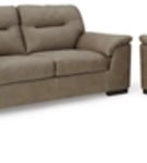 Signature Design by Ashley Maderla Sofa, Loveseat and Chair-Pebble