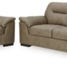 Signature Design by Ashley Maderla Sofa and Loveseat-Pebble