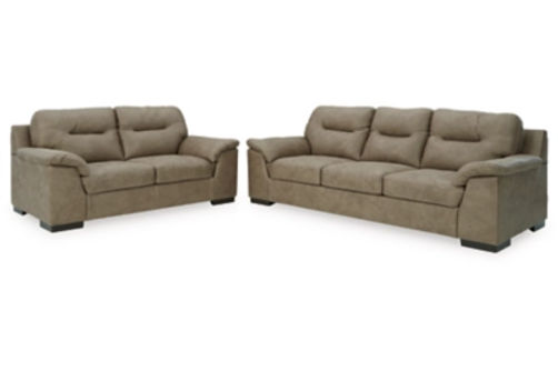 Signature Design by Ashley Maderla Sofa and Loveseat-Pebble