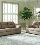 Signature Design by Ashley Maderla Sofa and Loveseat-Pebble