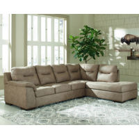 Signature Design by Ashley Maderla 2-Piece Sectional with Chaise-Pebble