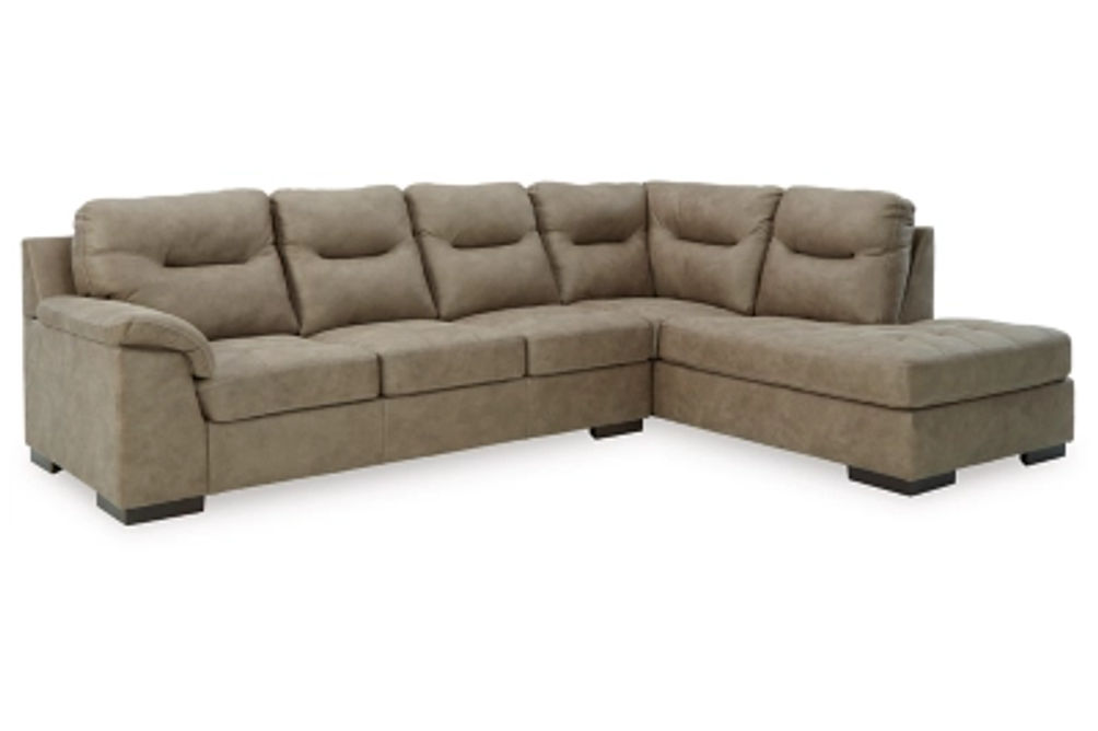 Signature Design by Ashley Maderla 2-Piece Sectional with Chaise-Pebble