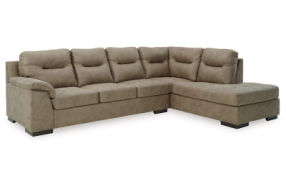 Signature Design by Ashley Maderla 2-Piece Sectional with Chaise-Pebble