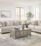 Benchcraft Merrimore Sofa and Loveseat-Linen