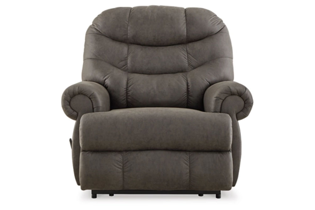 Signature Design by Ashley Camera Time Recliner-Gunmetal