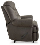 Signature Design by Ashley Camera Time Recliner-Gunmetal