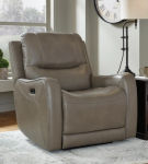 Signature Design by Ashley Galahad Power Recliner-Sandstone