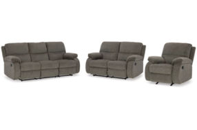 Signature Design by Ashley Scranto Reclining Sofa, Loveseat and Recliner