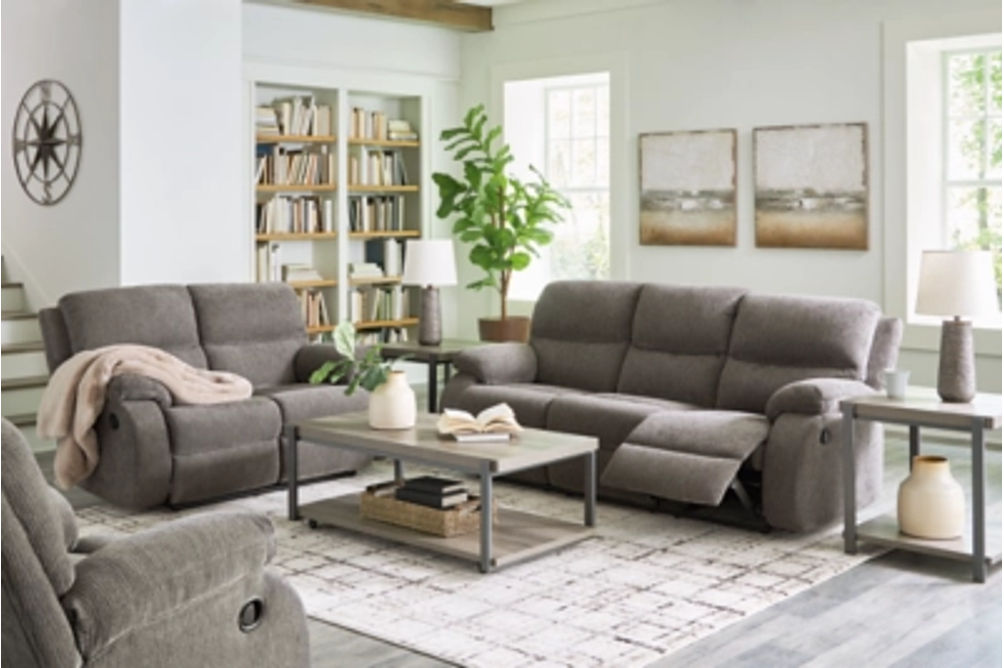 Signature Design by Ashley Scranto Reclining Sofa, Loveseat and Recliner