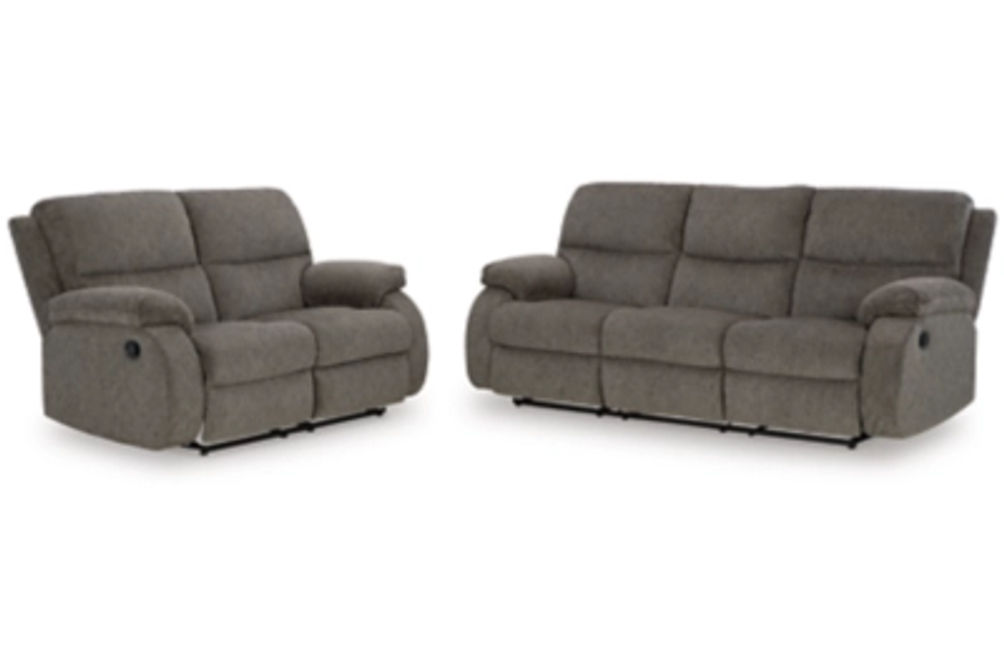 Signature Design by Ashley Scranto Reclining Sofa and Loveseat-Brindle