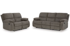 Signature Design by Ashley Scranto Reclining Sofa and Loveseat-Brindle