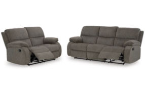 Signature Design by Ashley Scranto Reclining Sofa and Loveseat-Brindle