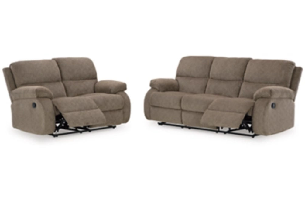 Signature Design by Ashley Scranto Reclining Sofa and Loveseat-Oak