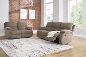 Signature Design by Ashley Scranto Reclining Sofa and Loveseat-Oak