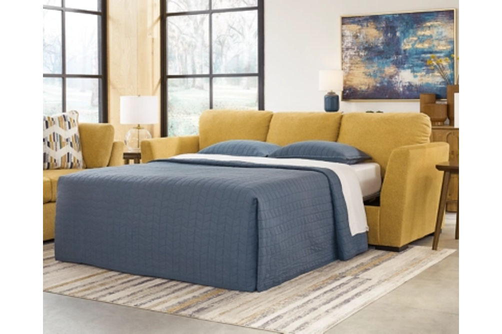 Signature Design by Ashley Keerwick Queen Sofa Sleeper-Sunflower