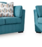 Signature Design by Ashley Keerwick Sofa and Loveseat-Teal