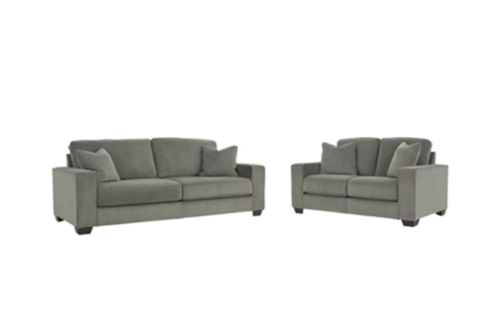 Signature Design by Ashley Angleton Sofa and Loveseat-Sandstone