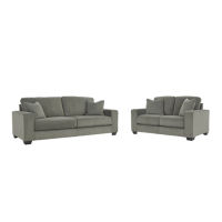 Signature Design by Ashley Angleton Sofa and Loveseat-Sandstone