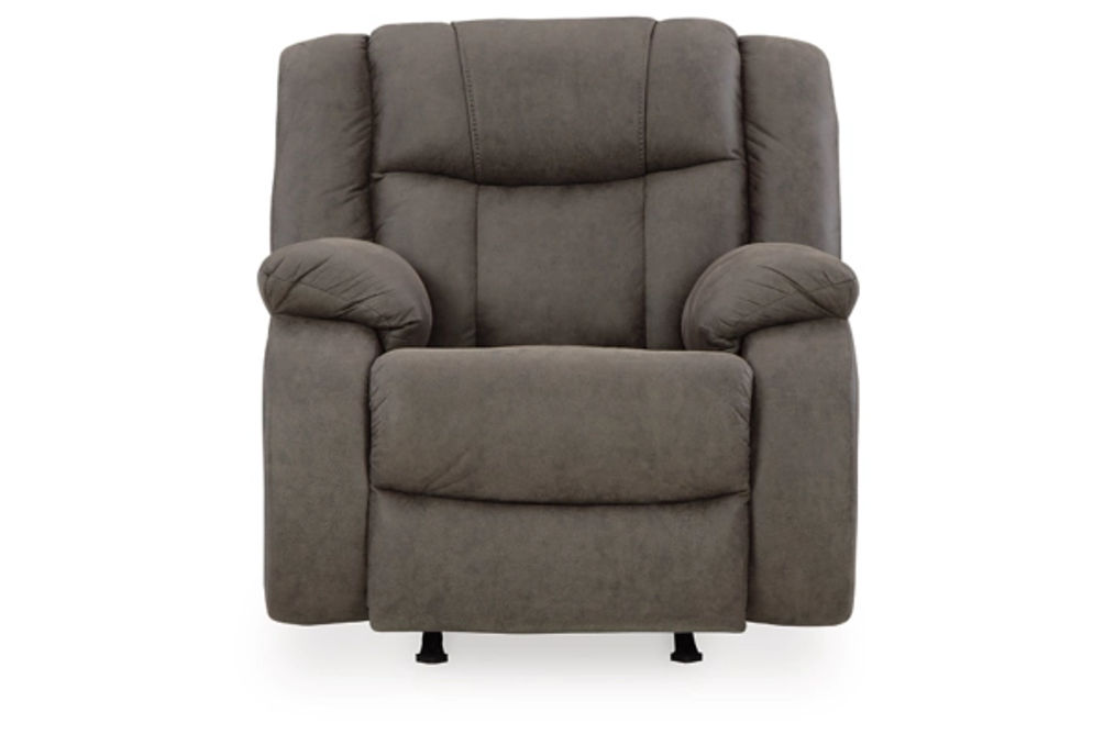 Signature Design by Ashley First Base Recliner-Gunmetal