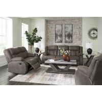 Signature Design by Ashley First Base Reclining Sofa, Loveseat and Recliner