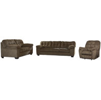 Signature Design by Ashley Accrington Sofa and Loveseat with Recliner-Earth