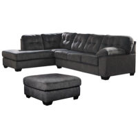 Signature Design by Ashley Accrington 2-Piece Sectional with Ottoman-Granite