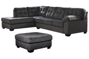 Signature Design by Ashley Accrington 2-Piece Sectional with Ottoman-Granite