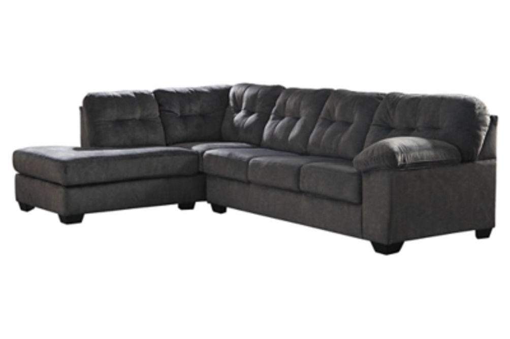 Signature Design by Ashley Accrington 2-Piece Sectional with Ottoman-Granite