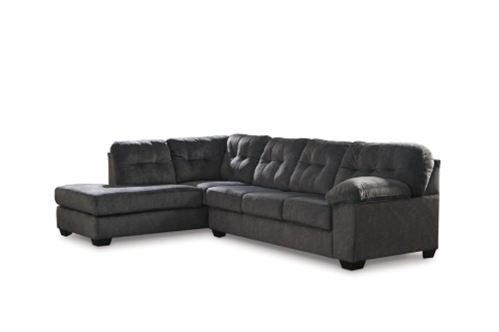 Signature Design by Ashley Accrington 2-Piece Sectional with Ottoman-Granite