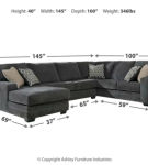 Benchcraft Tracling 3-Piece Sectional with Chaise-Slate