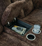 Signature Design by Ashley Soundwave Reclining Sofa and Loveseat-Chocolate