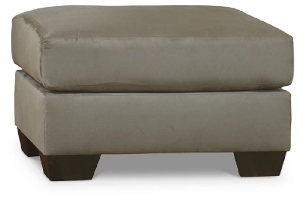 Signature Design by Ashley Darcy Chair and Ottoman-Cobblestone